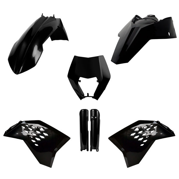 POLISPORT PLASTIC KIT COMP KTM Black - Driven Powersports