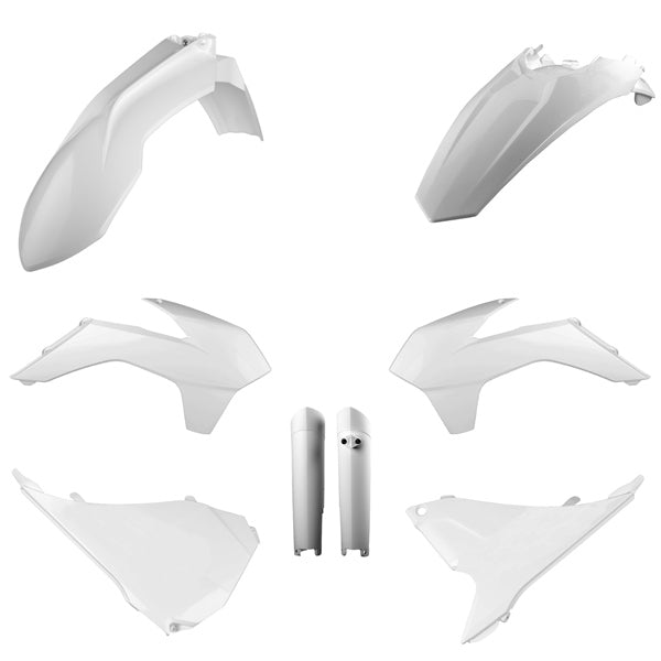 POLISPORT PLASTIC KIT COMP KTM White - Driven Powersports