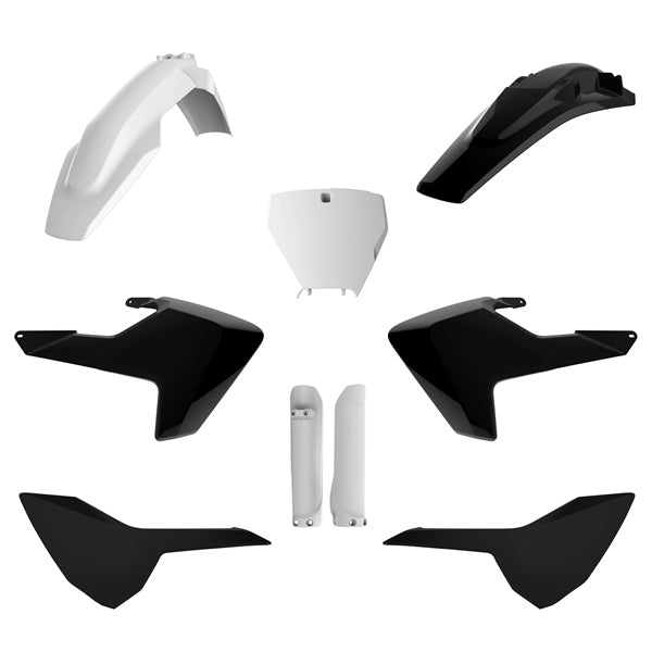 Polisport MX Complete Kit For Husqvarna White/Black - Driven Powersports
