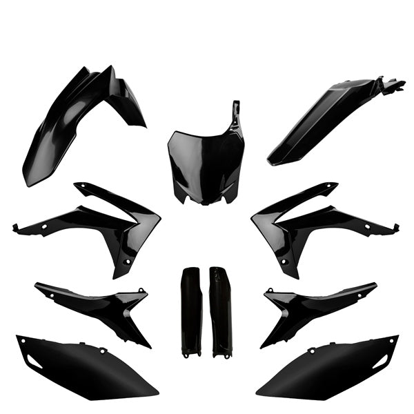 POLISPORT PLASTIC KIT COMP HON Black - Driven Powersports