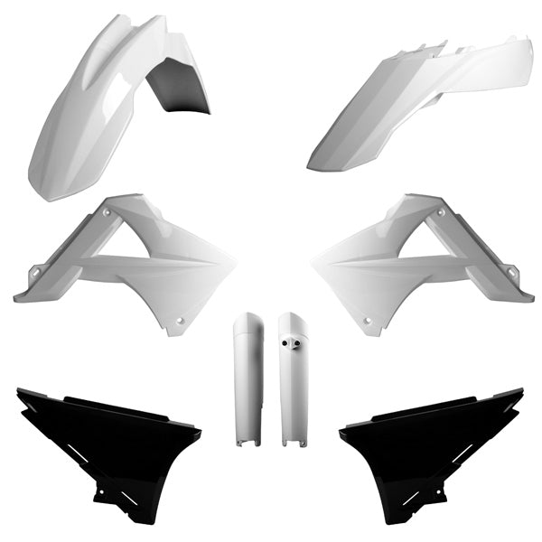 Polisport MX Complete Kit For Gas Gas White/Black/White - Driven Powersports