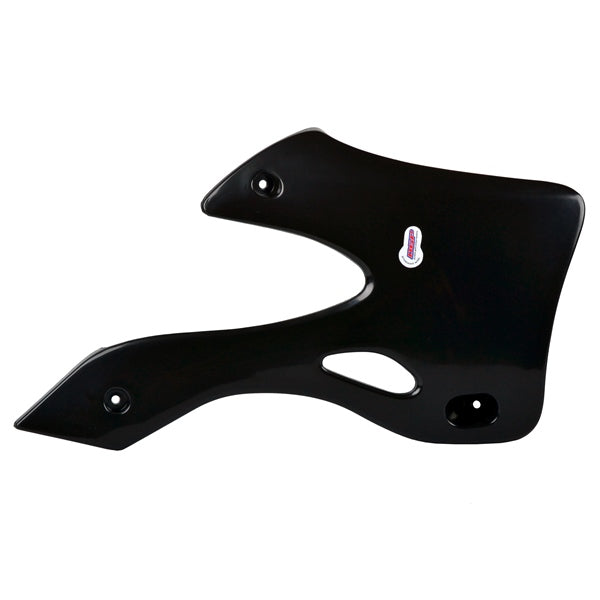 POLISPORT RADIATOR SCOOP KAWA Black - Driven Powersports