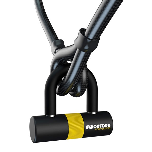 Oxford Loop Lock 15 Cable and Padlock - Driven Powersports