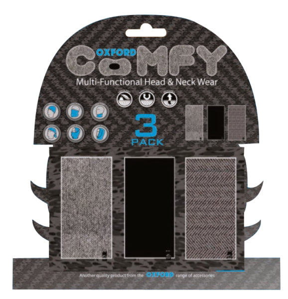 Oxford Comfy Head & Neck Tube Herringbone - Driven Powersports