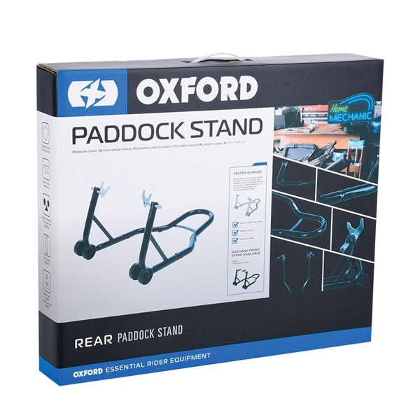 Oxford Big Black Moto Stand with Lifter Black - Driven Powersports