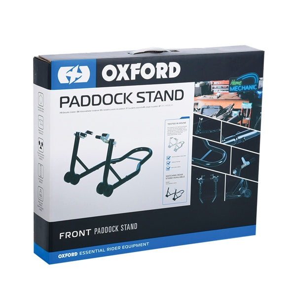 Oxford Big Black Moto Stand with Lifter Black - Driven Powersports
