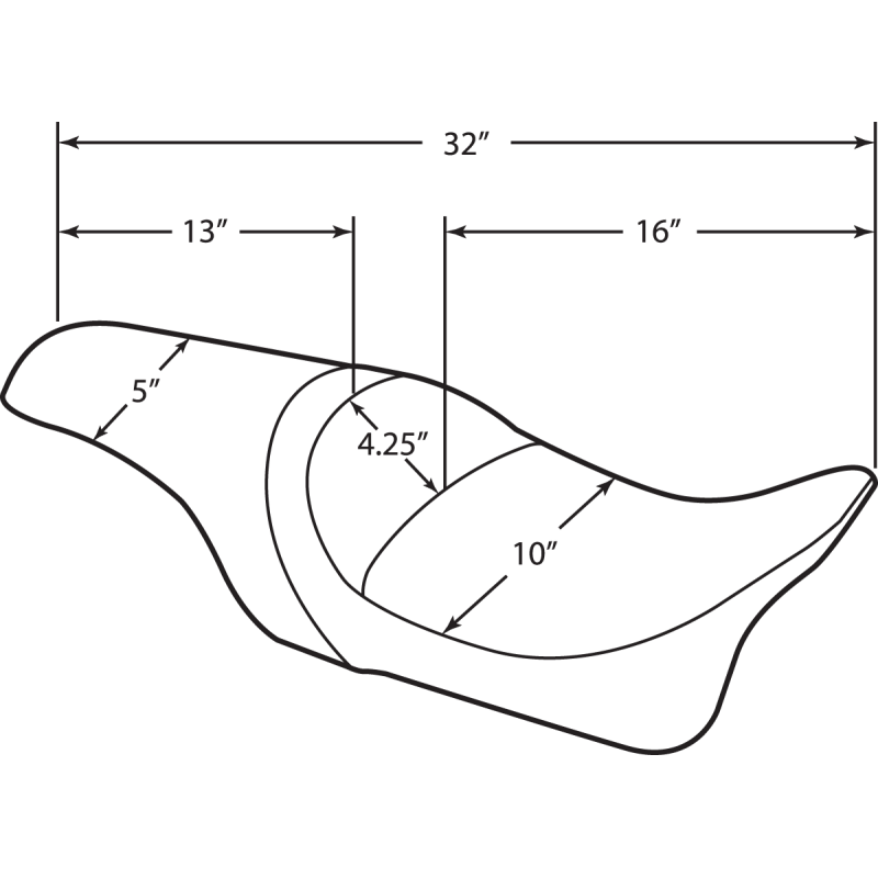 DRAG SPECIALTIES 97-07FLHR/06-07FLHX SMOO PREDATOR SEAT Information - Driven Powersports
