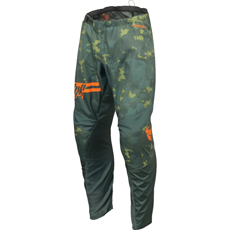 THOR PANT SCTR DIGI Green/Camo Front - Driven Powersports