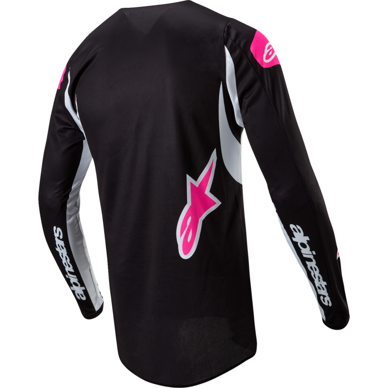 ALPINESTARS JERSEY 4W FLUID Black/White Back - Driven Powersports