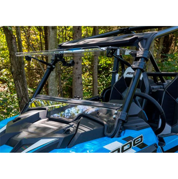SuperATV Flip up Windshield For Polaris RZR XP '19-'23 Clear - Driven Powersports