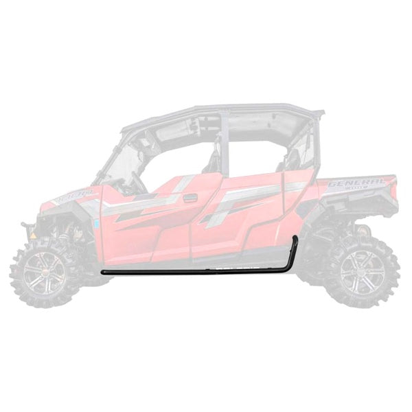 SuperATV HD Nerf Bars For Polaris General 4 1000 '17-'22 Black - Driven Powersports