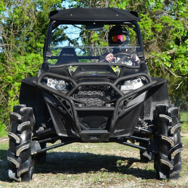 SuperATV Half Windshield For Polaris RZR '08-'21 Clear - Driven Powersports