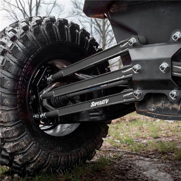 SuperATV Boxed Radius Arms For Can-Am Maverick '17-'26 Black - Driven Powersports
