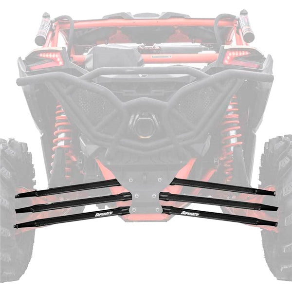 SuperATV Boxed Radius Arms For Can-Am Maverick '17-'26 Black - Driven Powersports