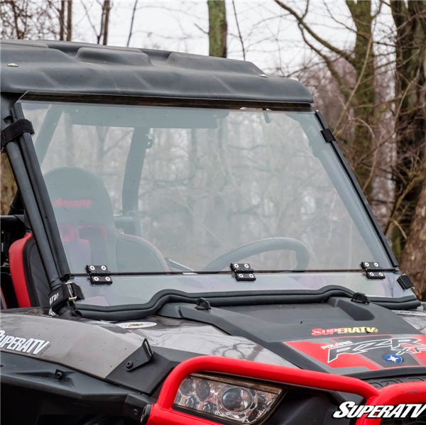 SuperATV Flip Down Windshield For Polaris RZR '14-'20 Clear - Driven Powersports