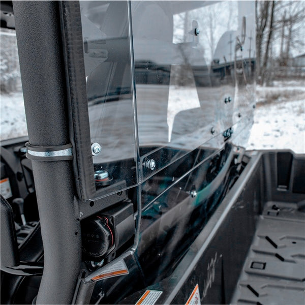SuperATV Rear Windshield For Yamaha Wolverine X2 850 '19-'20 Clear - Driven Powersports