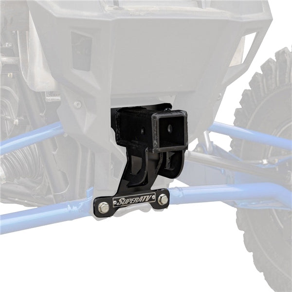 SuperATV Receiver Hitch For Polaris RZR Pro XP '20-'26 Black - Driven Powersports
