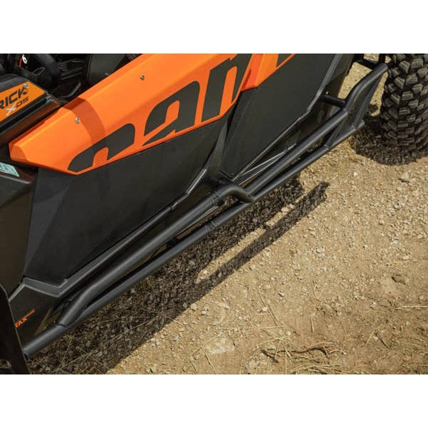 SuperATV HD Nerf Bars For Can-Am Maverick '17-'26 Black - Driven Powersports