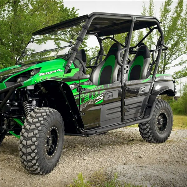 SuperATV Fender Flare 4" For Kawasaki '12-'26 Black - Driven Powersports