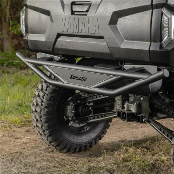 SuperATV Rear Bumper For Yamaha Wolverine RMAX4 '21-'26 Black - Driven Powersports