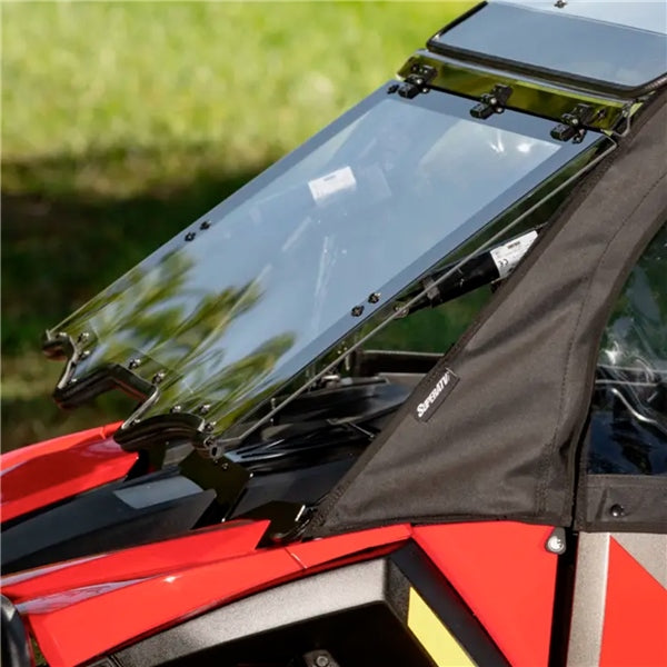SuperATV Flip Windshield For Polaris RZR XP '24-'26 Clear - Driven Powersports