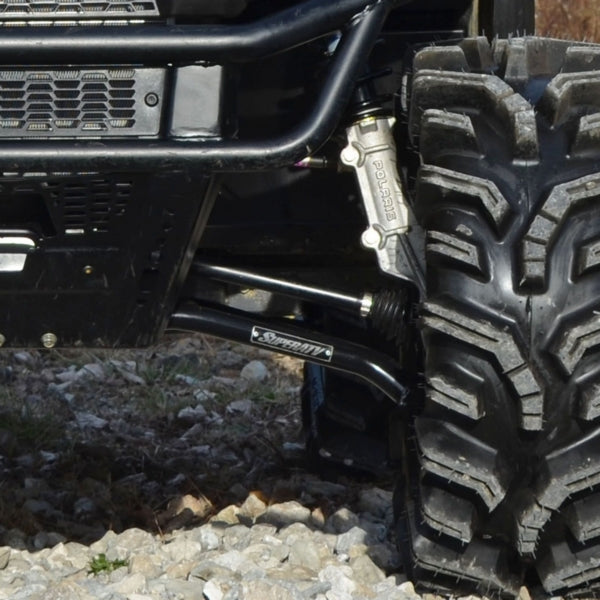 SuperATV High Clearance A-Arm For Polaris Ranger '15-'22 Black - Driven Powersports