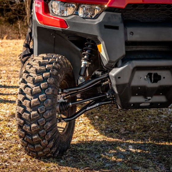 SuperATV High Clearance A-Arm For Can-Am Defender '16-'26 Black - Driven Powersports