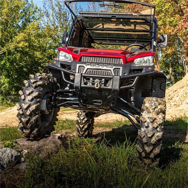 SuperATV High Clearance A-Arm For Polaris Ranger '13-'19 Black - Driven Powersports