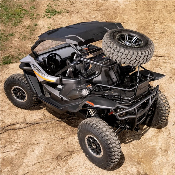 SuperATV Spare Tire Carrier For CFMOTO Zforce 950 HO EX EPS '22-'23 - Driven Powersports