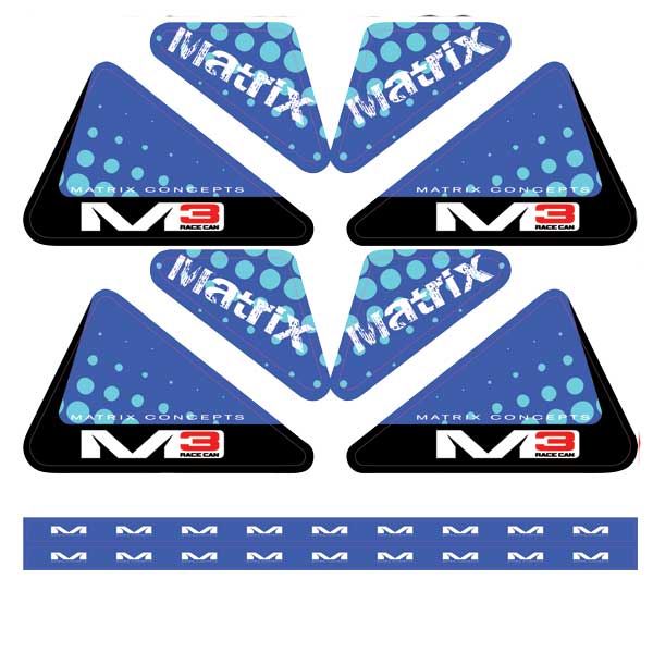 Matrix M3 UTILITY CAN GRPAHICS Blue - Driven Powersports