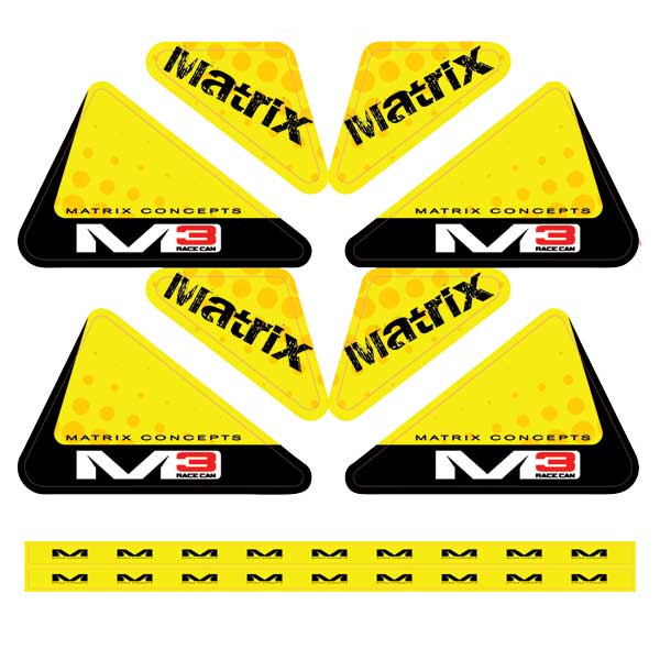 Matrix M3 UTILITY CAN GRPAHICS Yellow - Driven Powersports
