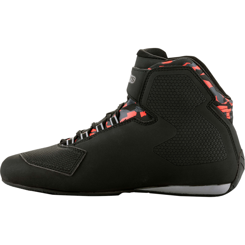 ALPINESTARS SHOE SEKTOR WP Black/Dark Gray/Fluo Red Left Side - Driven Powersports