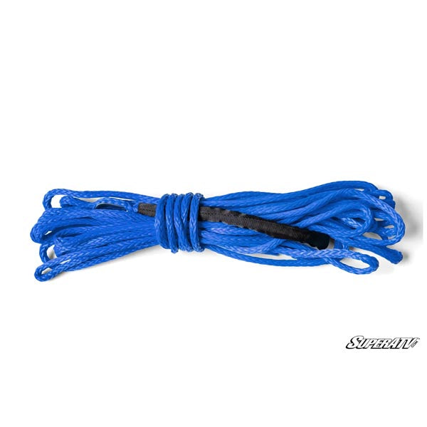 SuperATV Replacement Synthetic Winch Rope (WN-RP-6K-BLU) - Driven Powersports