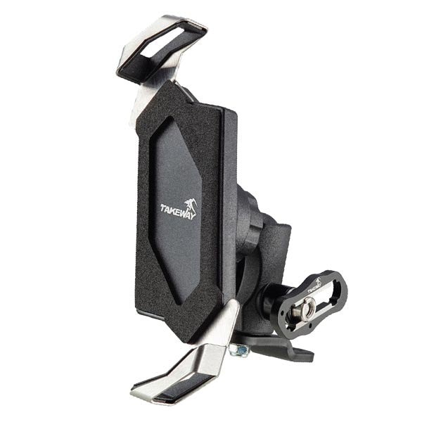 Takeway Phone Holder w/ Anti-Theft Mirror Base - Mechanical Version (LA3-PH05) - Driven Powersports