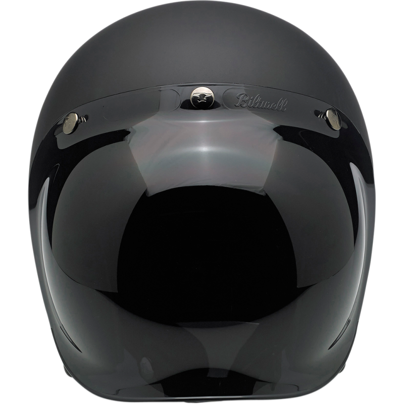 BILTWELL HELMET BONANZA Flat Black Front - Driven Powersports