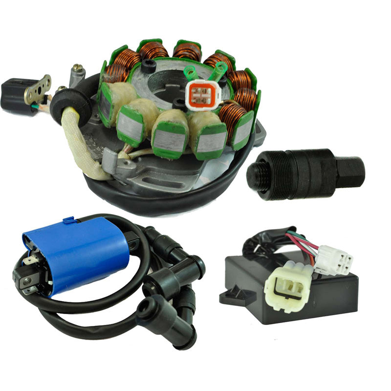 RMS KIT STATOR 200 W + REGULATOR RECTIFIER + CDI BOX + IGNITION COIL + FLYWHEEL PULLER (YAMAHA) - Driven Powersports