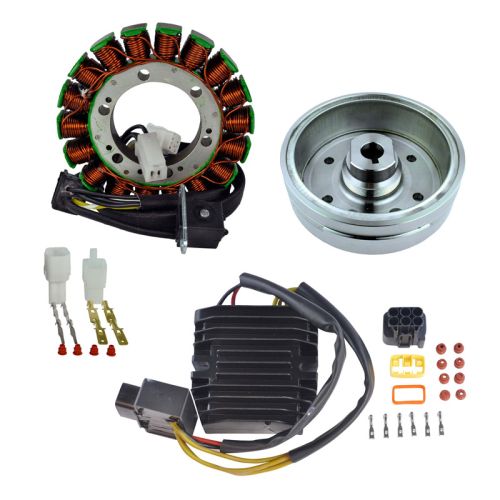 RMS Kit Stator + Improved Magneto Flywheel + Mosfet Regulator Rectifier (Suzuki)