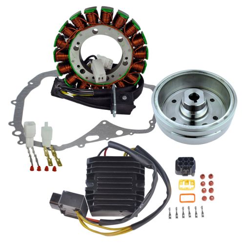 RMS Kit Stator + Improved Flywheel + Mosfet Regulator Rectifier + Crankcase Cover Gasket (Suzuki)