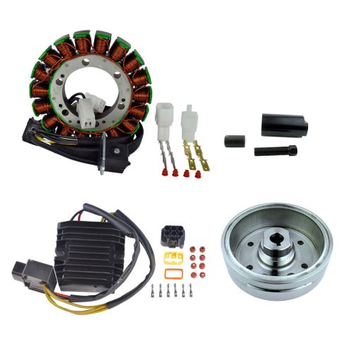 RMS Kit Improved Flywheel + Flywheel Puller + Stator + Mosfet Voltage Regulator (Suzuki)