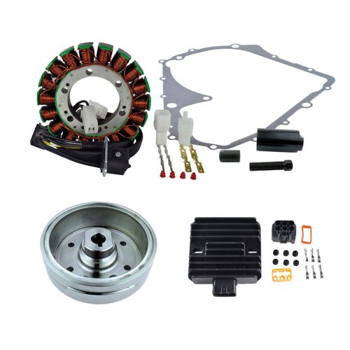 RMS Kit Improved Flywheel + Flywheel Puller + Stator + Voltage Regulator Gasket (Suzuki)