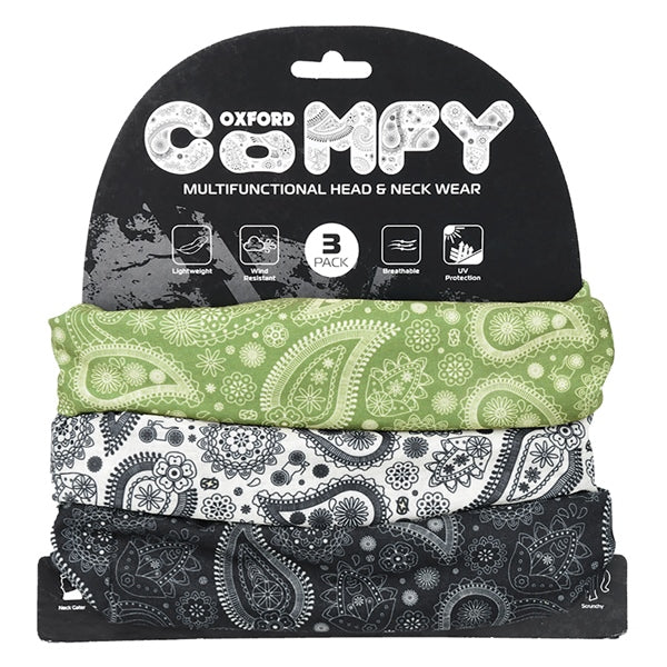 Oxford Comfy Head & Neck Tube Paisley - Driven Powersports