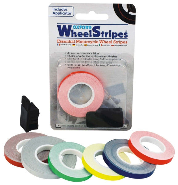Oxford Wheel Tapes with Applicator Red - Driven Powersports
