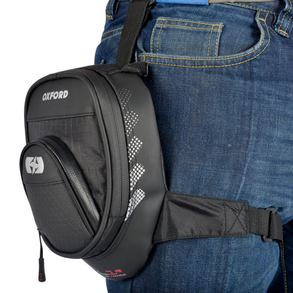 Oxford L1R Leg Bag Black - Driven Powersports