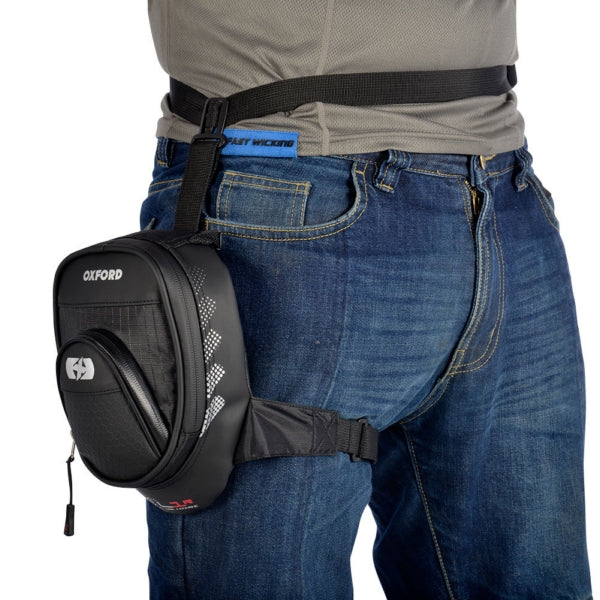 Oxford L1R Leg Bag Black - Driven Powersports