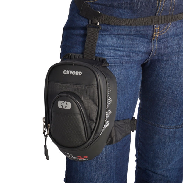 Oxford L1R Leg Bag Black - Driven Powersports