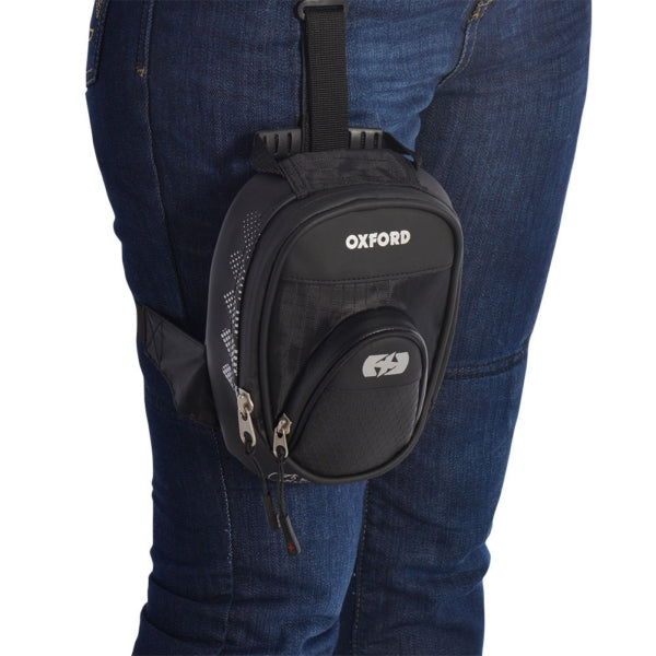 Oxford L1R Leg Bag Black - Driven Powersports