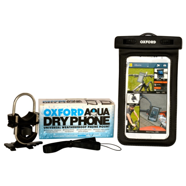 Oxford Aqua Dryphone Universal Weatherproof Phone Mount - Driven Powersports