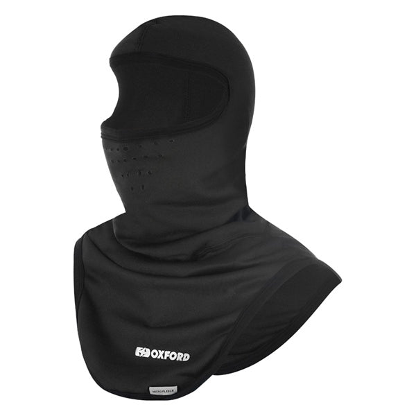 Oxford Micro Fleece Deluxe Balaclava Black - Driven Powersports