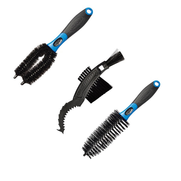 Oxford Cleaning Brush Triple Kit - Driven Powersports