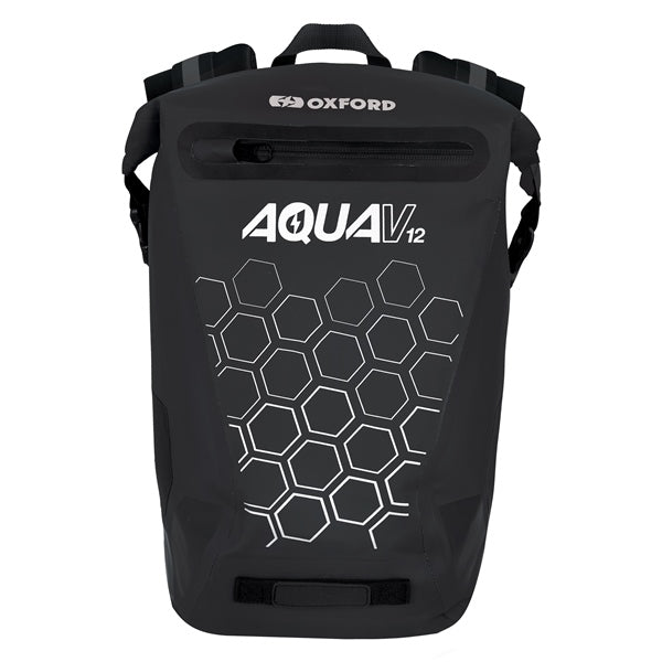 Oxford Aqua V12 Backpack Black - Driven Powersports
